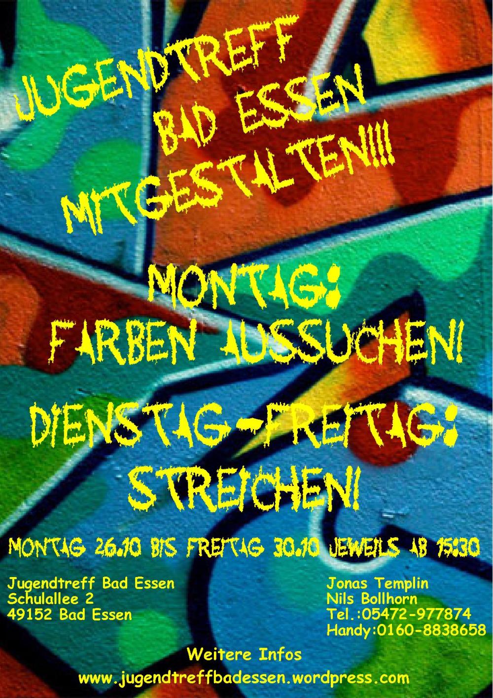 Plakat Jugendtreff Mitgestalten
