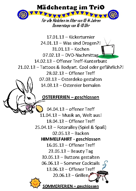 Mädchentag im TriO programm