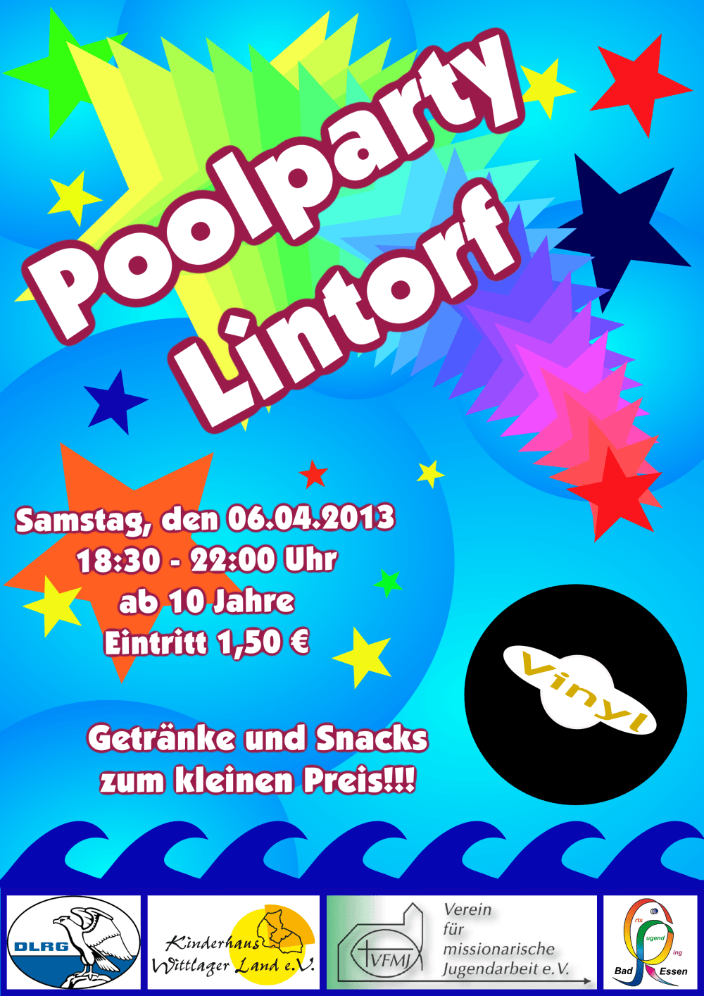 Flyer Poolparty 06.04.2013