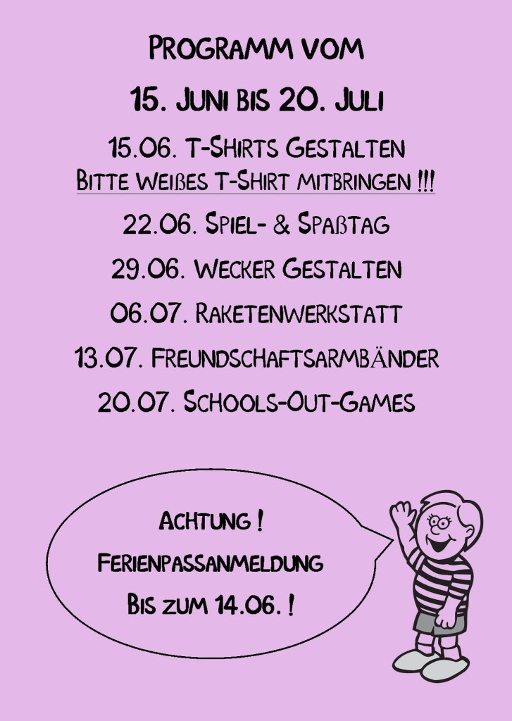 Kindertreff Wimmer-Schule rück Publisher 06.2015 Lila