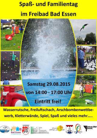 Flyer Freibadfest 2015