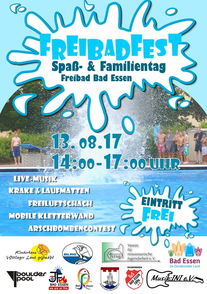 Flyer Freibadfest 2017 als Bild für Seite